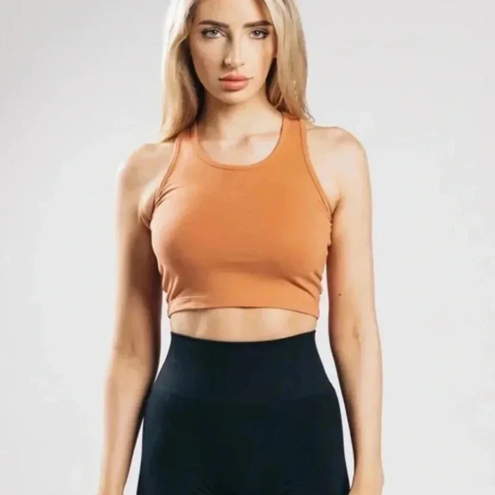 Alphalete Essential Crop Lifestyle Tank Clay NEW Size XS